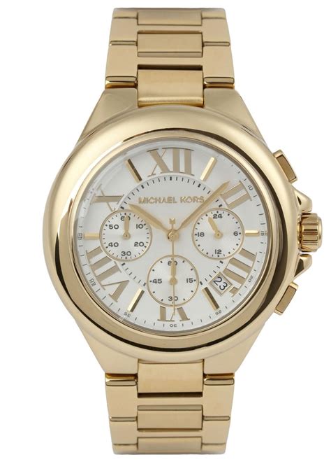 michael kors big face watch|michael kors gold tone watch.